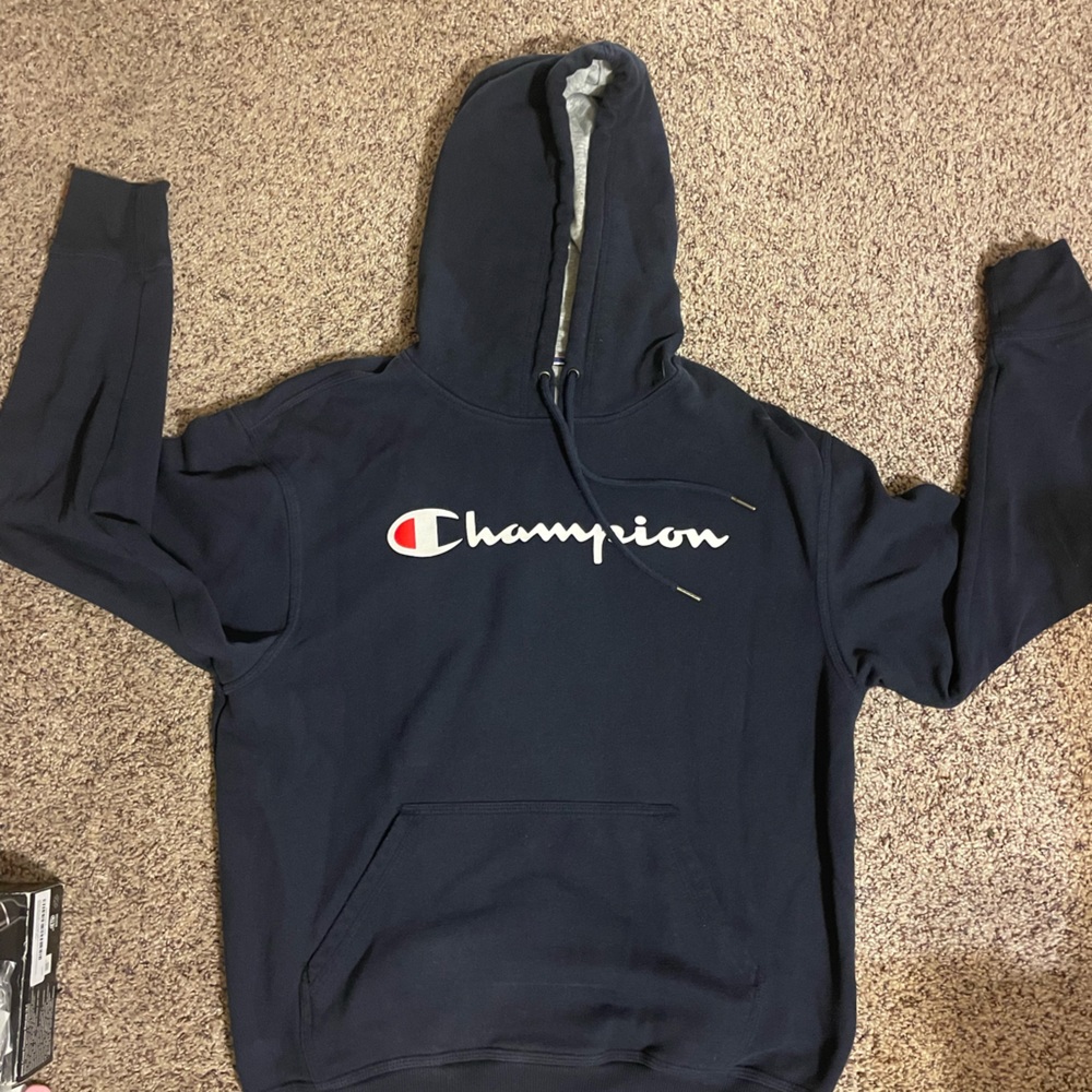 Champion Men's Powerblend Fleece Hoodie - Medium
